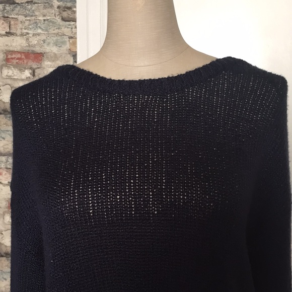 Forever 21 Blue Long Sleeve Knitted Top Sz XL - Picture 5 of 8